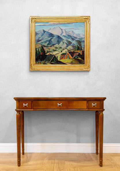 Untitled (Manitou Colorado with Pikes Peak View), Painting, circa 1928-1929