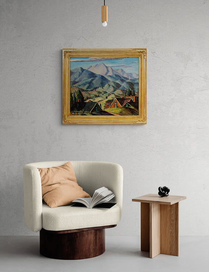 Untitled (Manitou Colorado with Pikes Peak View), Painting, circa 1928-1929