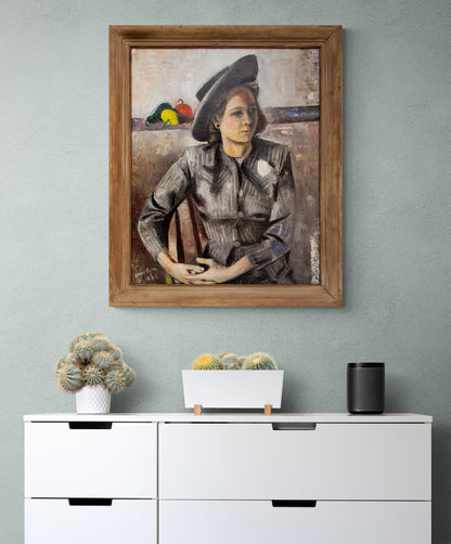 Untitled (Portrait of Bessy Lyon, Artist's Wife), Painting, 1945