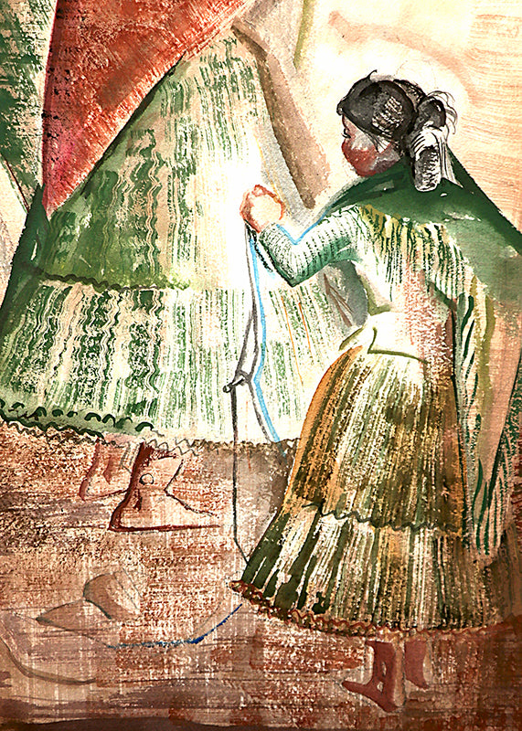 Untitled (Navajo Family), Painting