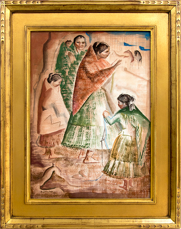 Untitled (Navajo Family), Painting