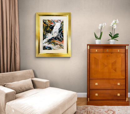 The Champagne Cascades, Crescendos, Crashes (Waterfall), Painting, 1945
