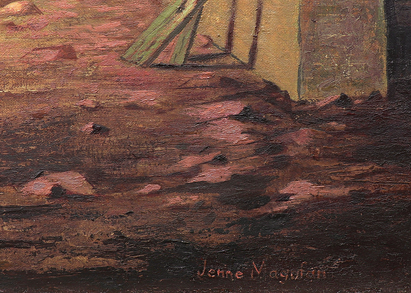 Deserted Street, Painting, dated 1946