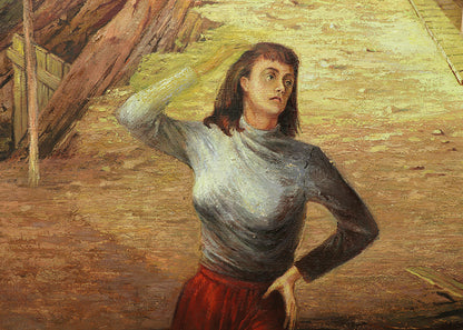 Deserted Street, Painting, dated 1946