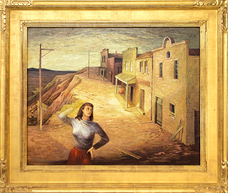 Deserted Street, Painting, dated 1946