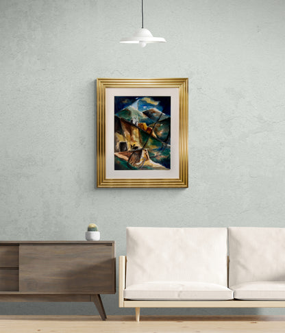 Untitled (Old Mine and Houses, Cortez Colorado), Painting