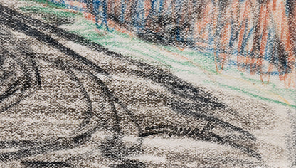 Untitled (Fall Landscape), Drawing