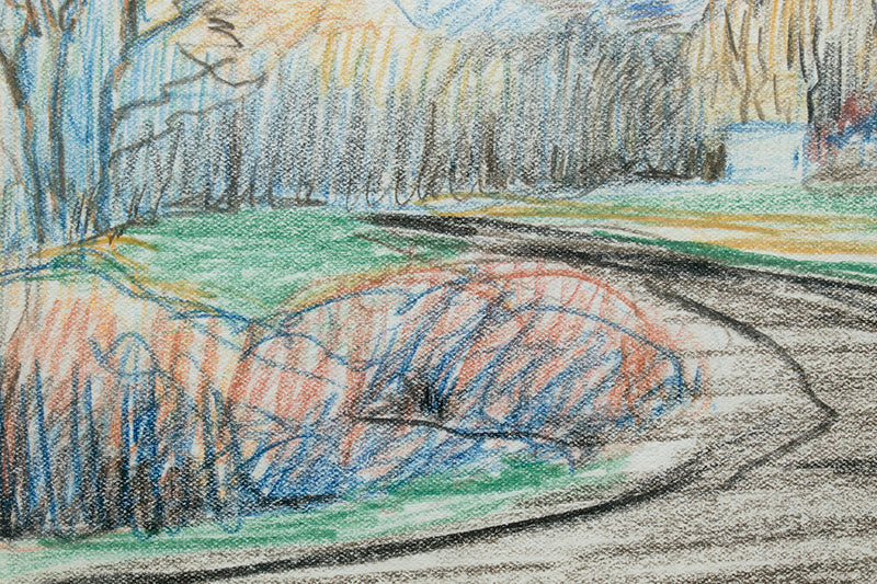 Untitled (Fall Landscape), Drawing