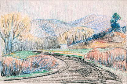 Untitled (Fall Landscape), Drawing