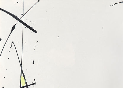 Untitled (Abstract in White, Black, Red, Blue, and Yellow), Painting, circa 1970
