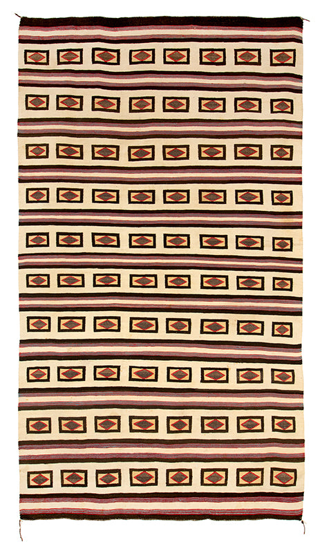 Diné (Navajo) artwork for sale. Chinle Trading Post Rug, circa 1935, Denver, Colorado, Art Gallery)