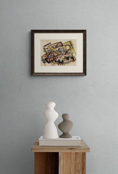 Untitled (Abstract Mining Town), Painting, circa 1935