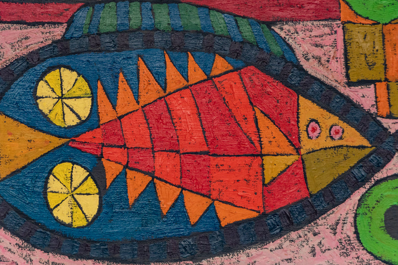 Still Life with Smiling Face, Painting, 1969