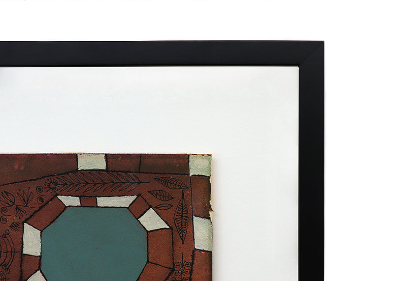 A Small City Park (Abstract in Brown, White, and Teal), Painting, 1946-1952