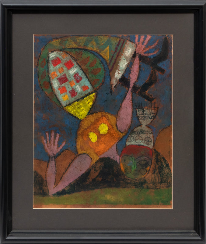 The Fallen Witch (Abstracted Figure of a Witch), Painting, 1960