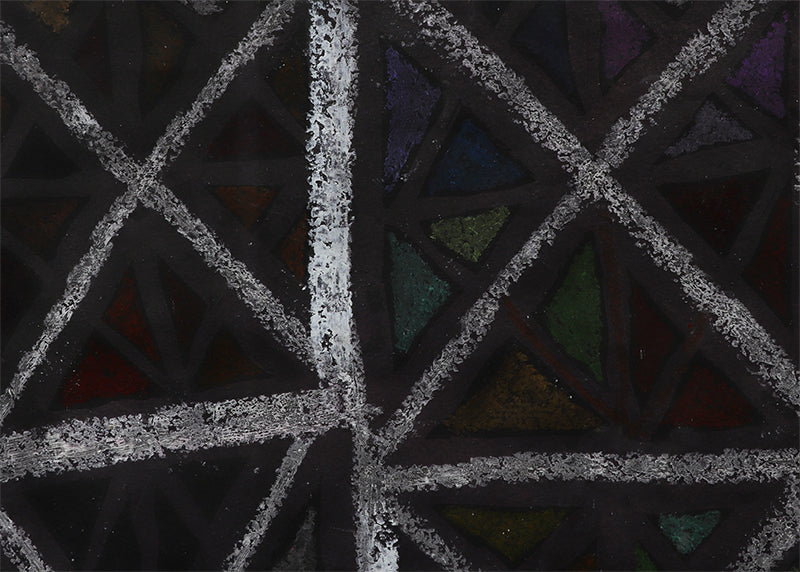X Marks the Spot (Abstract in Black, Gray, and White), Painting, 1960