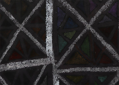 X Marks the Spot (Abstract in Black, Gray, and White), Painting, 1960