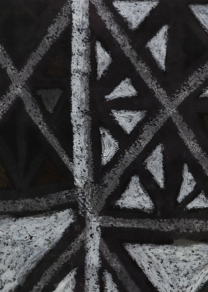X Marks the Spot (Abstract in Black, Gray, and White), Painting, 1960
