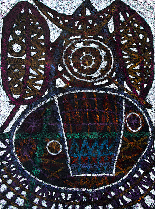 Still Life and Round Lace Table, Painting, 1960