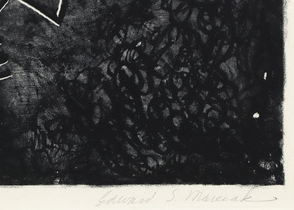 Road Runner (Abstract in Black and White), Print, 1948