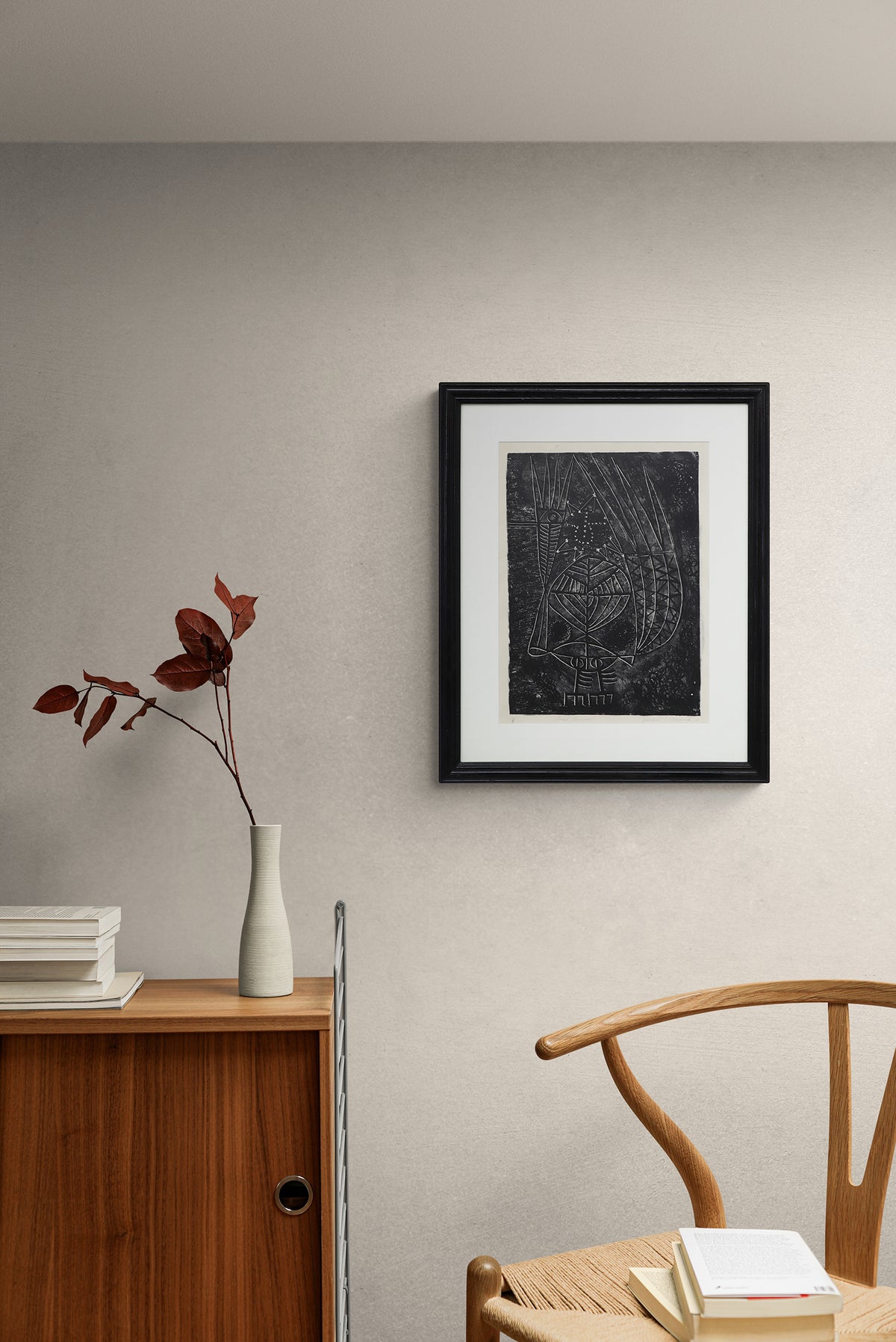 Road Runner (Abstract in Black and White), Print, 1948