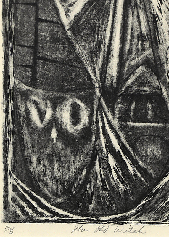 The Old Witch (Ed's Last Litho) (2/5), Print, 1948
