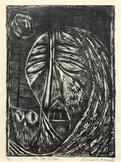 The Old Witch (Ed's Last Litho) (2/5), Print, 1948