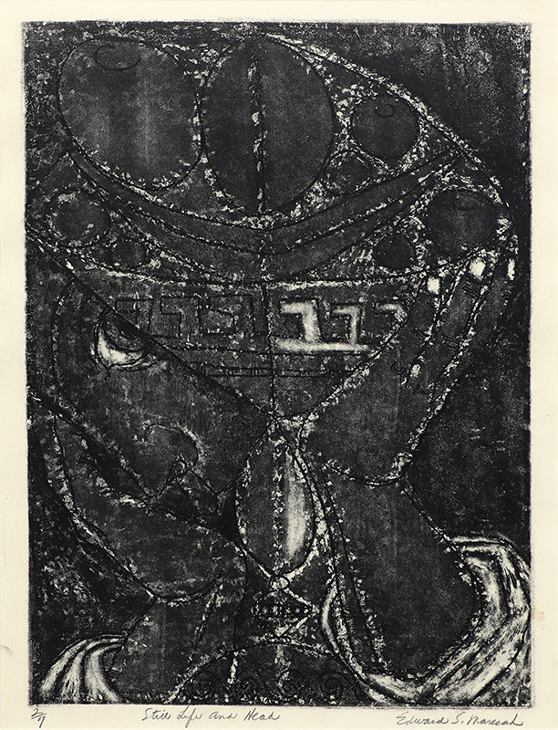 Edward Marecak (1919-1993) artwork for sale. Still Life with Head (2/7), Print, 1948, Denver, Colorado, Art Gallery)