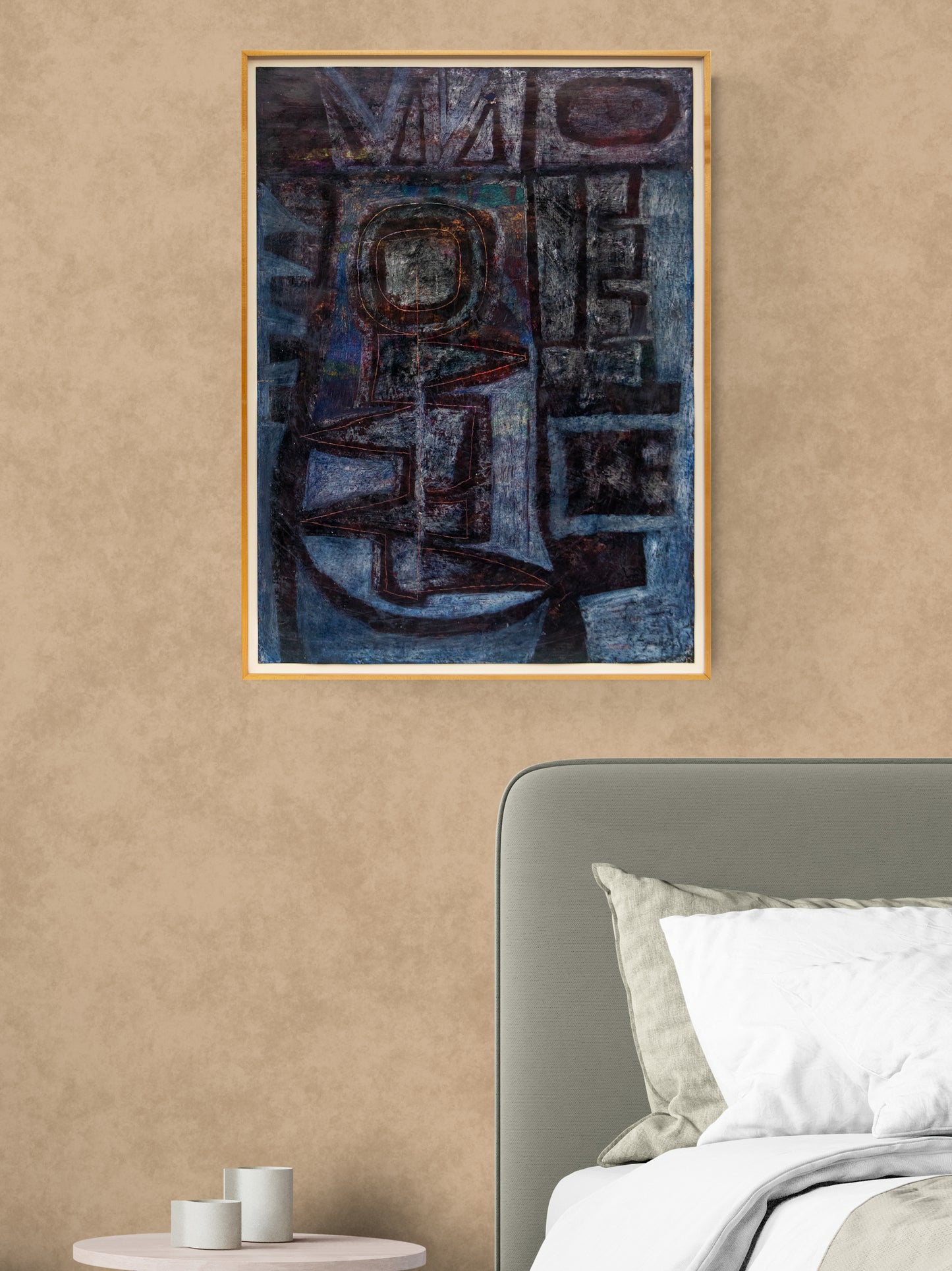 Untitled #17 (Abstract in Indigo, Blue, and Black), Painting