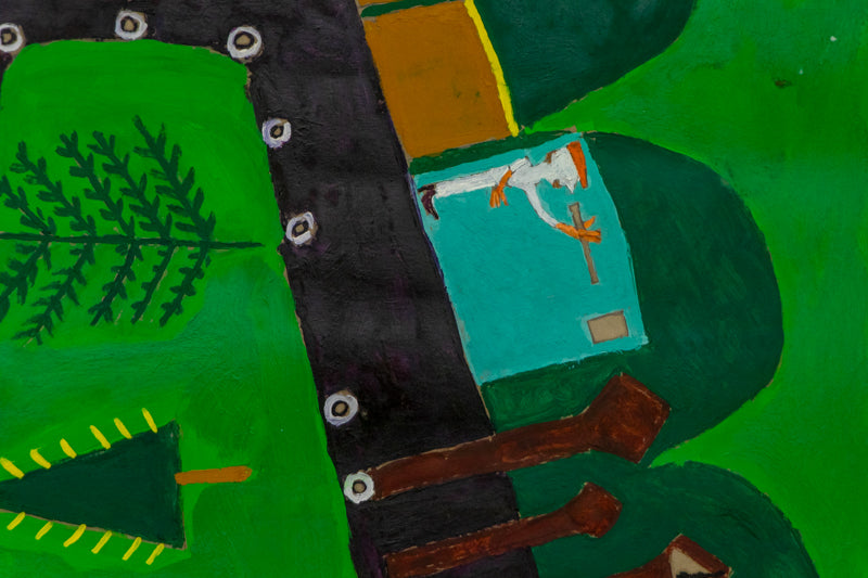 The Train (Train with Trees and Birds), Painting, 1953-1965