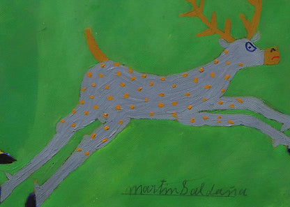 Indian Girl with Deer (Hunting Party), Painting, 1953-1965