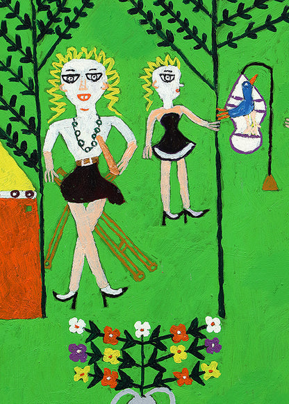 Girl on Swing (San Luis Potosi, Mexico), Painting, 1953-1965
