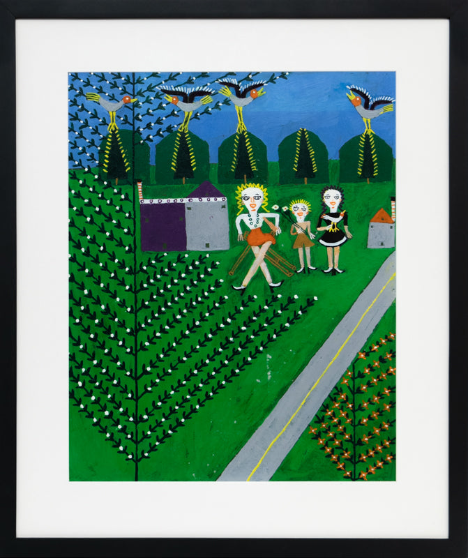 Seated with Two Figures, Painting, circa 1953-1965