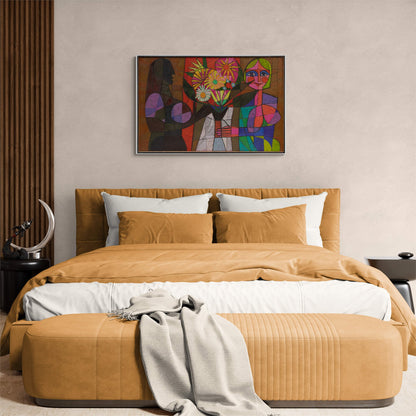 Demeter and Persephone (Goddesses Holding a Bouquet), Painting, 1966