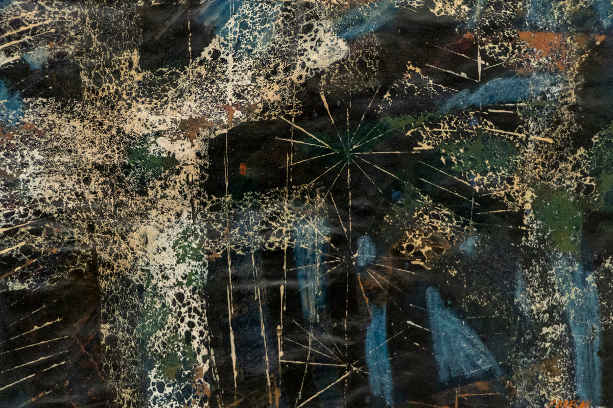 A Christmas Wood, Painting