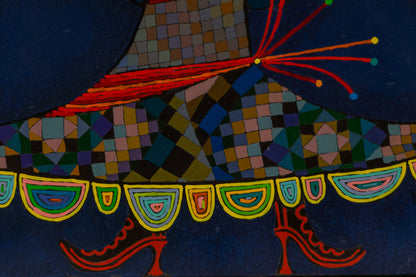 Untitled (Ornate Witch Figure), Painting, dated 1987