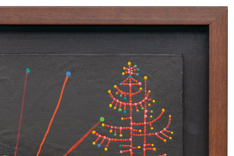 Untitled (Ornate Witch Figure), Painting, dated 1987