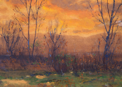Untitled (Sunset, Along the Front Range, Colorado), Painting, circa 1900