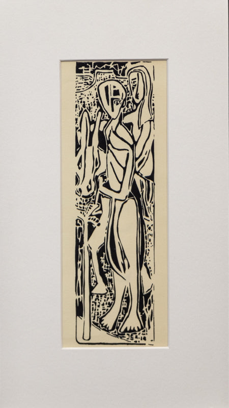 Untitled (Noel Card), Woodblock
