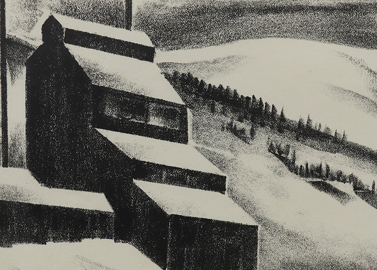 Mine Near Continental Divide (Mine with Mountains), Print, 1933
