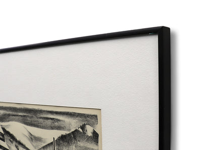 Mine Near Continental Divide (Mine with Mountains), Print, 1933