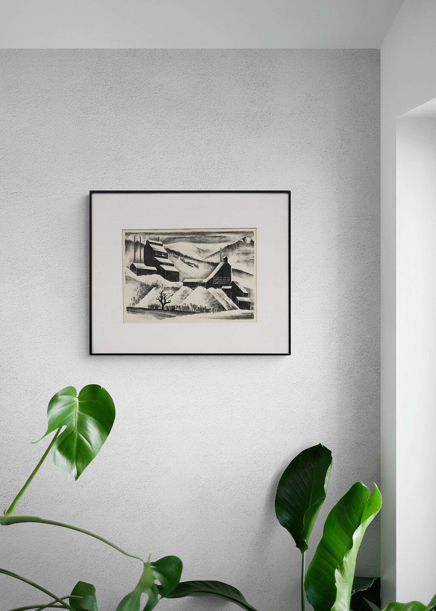 Mine Near Continental Divide (Mine with Mountains), Print, 1933