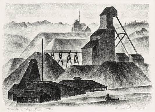 Arnold Ronnebeck (1885-1947) artwork for sale. Silver Mine, Russell Gulch (12/25), Print, 1933, Denver, Colorado, Art Gallery)
