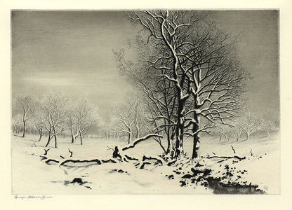 Winter No. 2 (Winter Landscape with Trees), Print, circa 1920