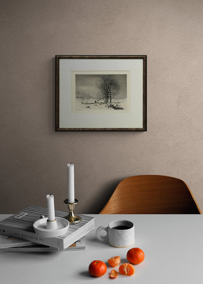 Winter No. 2 (Winter Landscape with Trees), Print, circa 1920