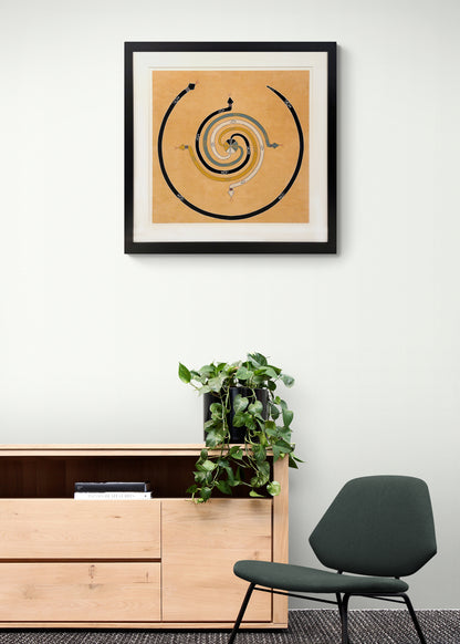 Memory Aid, Whirling Snakes or Whirling Mountain, circa 1980