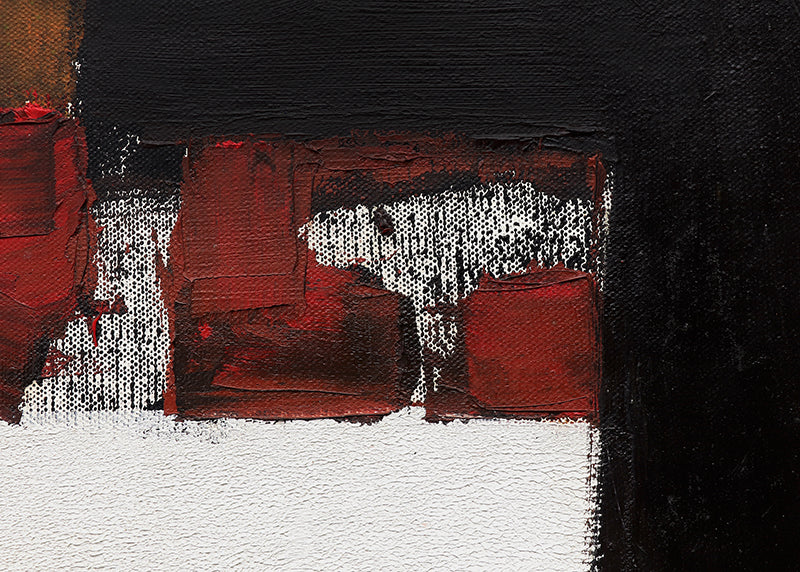 Untitled (Abstract with Red, Orange, Black and White),