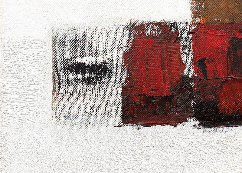 Untitled (Abstract with Red, Orange, Black and White),