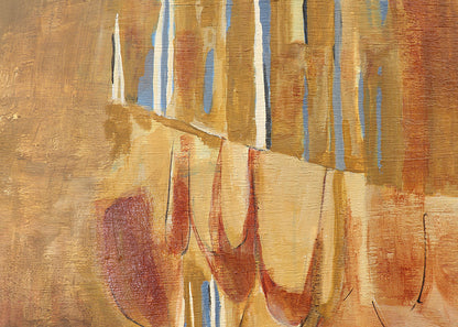 Untitled (Abstract Landscape with Ochre and Orange), Painting