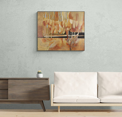 Untitled (Abstract Landscape with Ochre and Orange), Painting